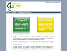 Tablet Screenshot of ginga.org.br